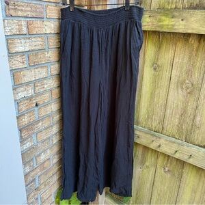 aerie Wide Leg Black Pants